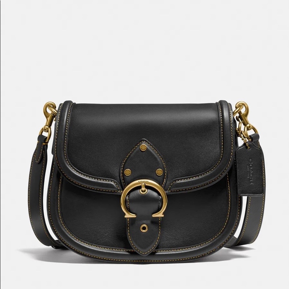 Black Coach Saddle bag